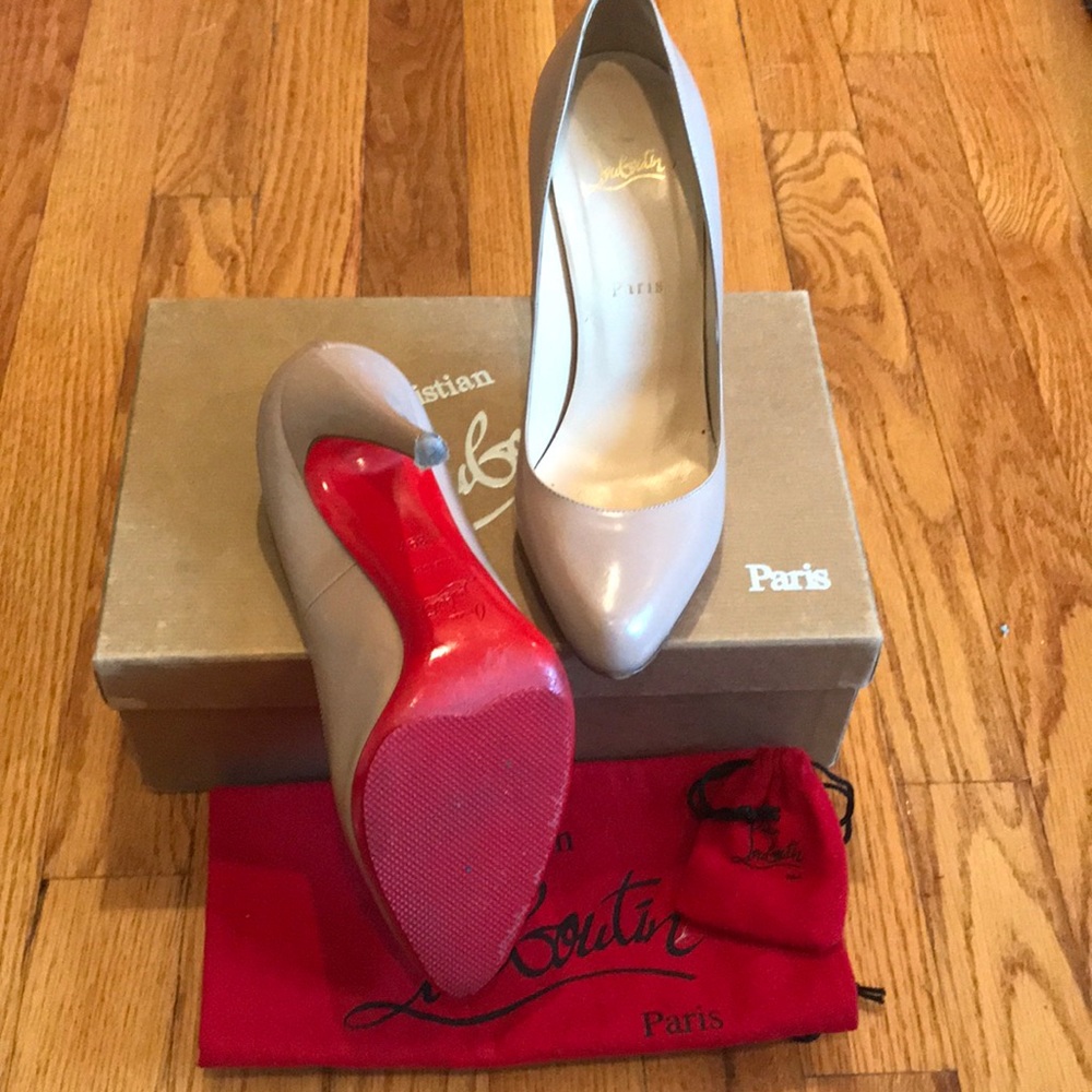 CHristian Louboutin Nude Decolette 110mm Heels